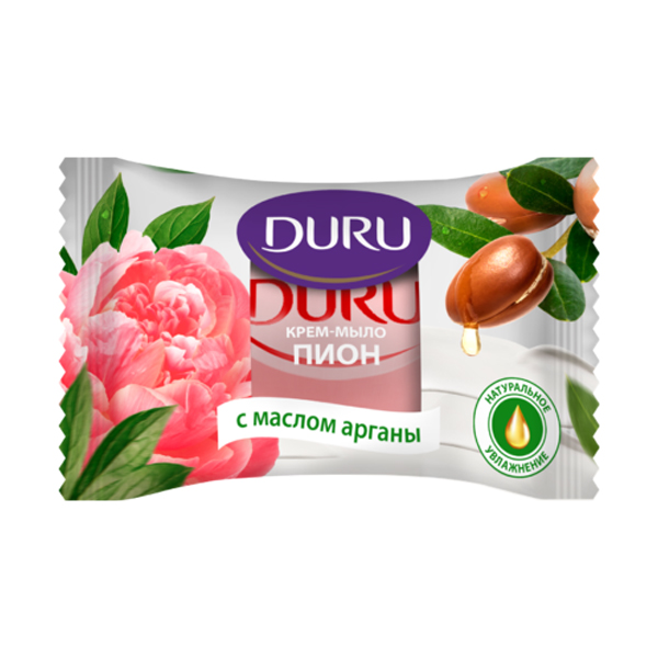 Крем-мыло туалетное DURU 80г Пион с маслом Арганы  12