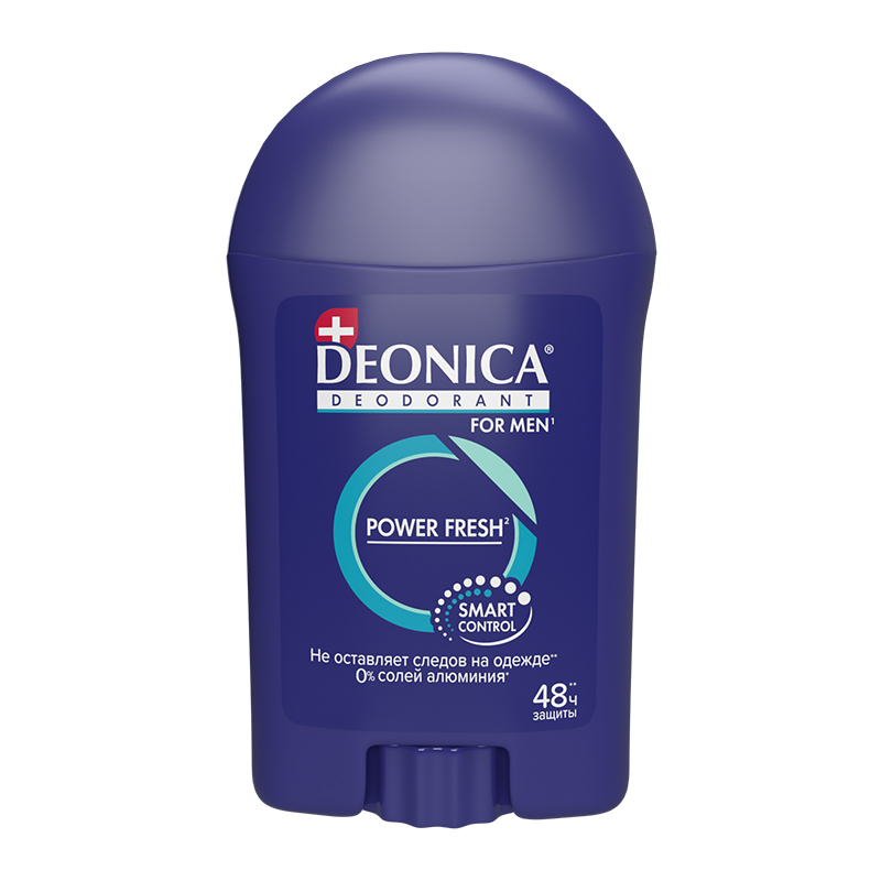 Дезодорант для тела DEONICA FOR MEN 40мл стик Power Fresh 9