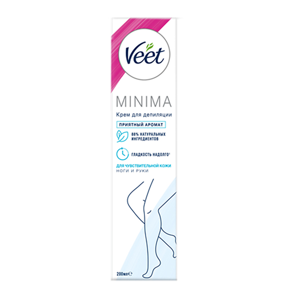 Крем для депиляции VEET MINIMA 200мл для чувствительной кожи