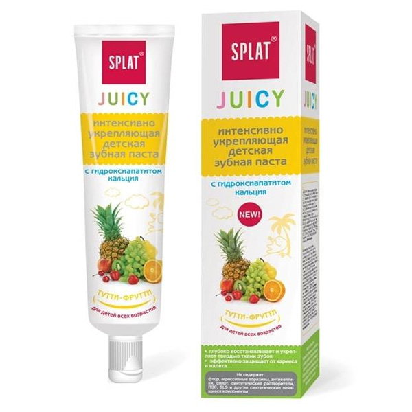 Зубная паста SPLAT Juicy 35мл Тутти-фрутти детская 20