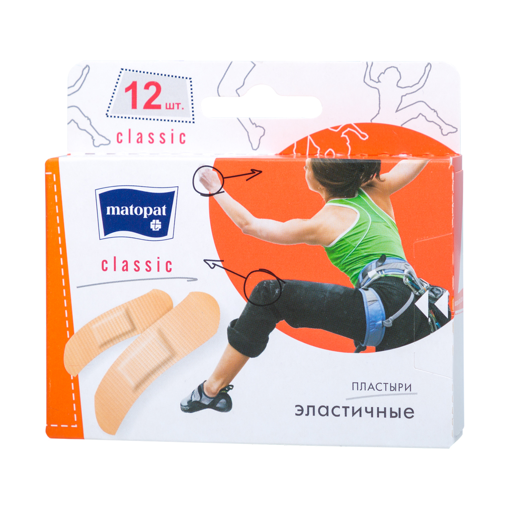 Пластырь MATOPAT 12шт Косметические пластыри CLASSIC в наборе
