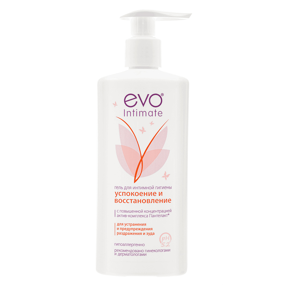 Гель для интимной гигиены EVO Intimate 250мл Успокоение и восстановление с комплексом Пантелакт