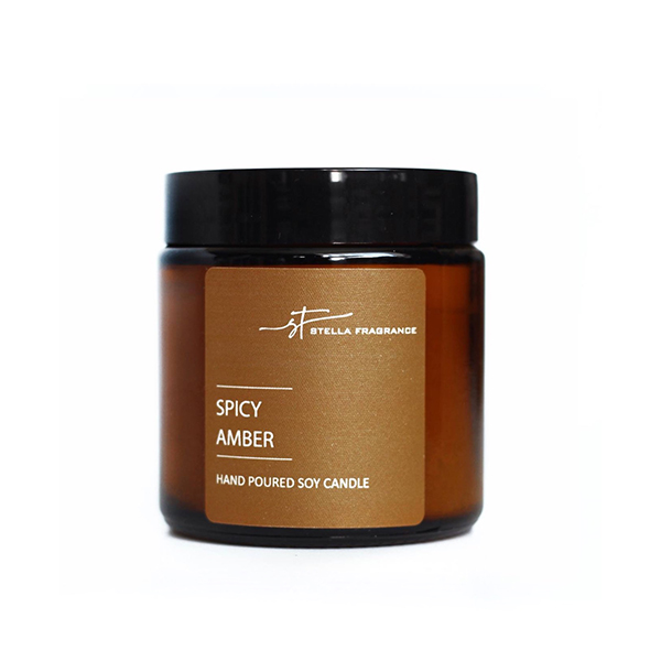Свеча ароматическая Stella Fragrance 90г Spicy Amber