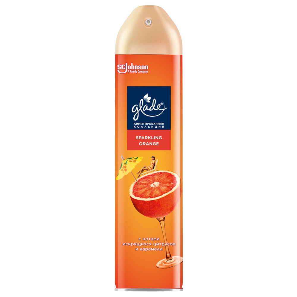 Освежитель воздуха GLADE 300мл LTO Sparkling Orange аэрозоль