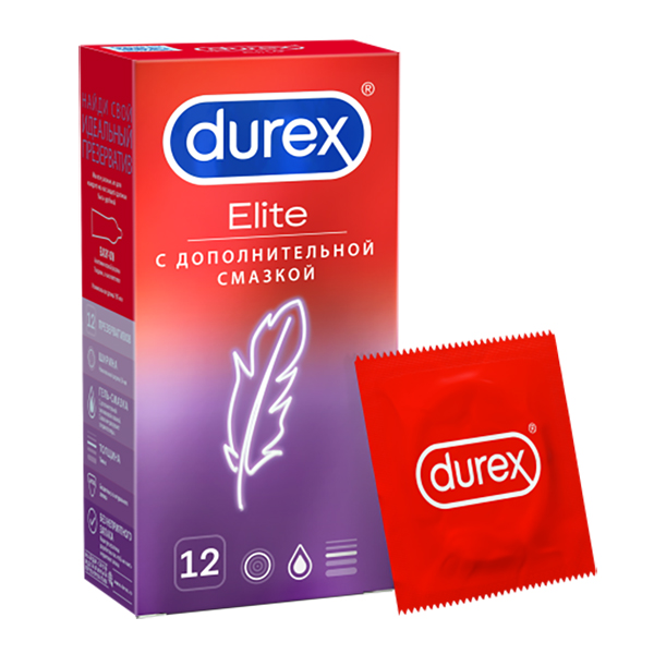 Презервативы Durex Elite №12 из натурального латекса