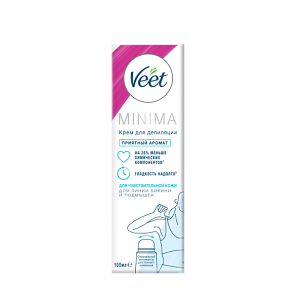 Крем для депиляции VEET MINIMA 100мл для чувствительной кожи
