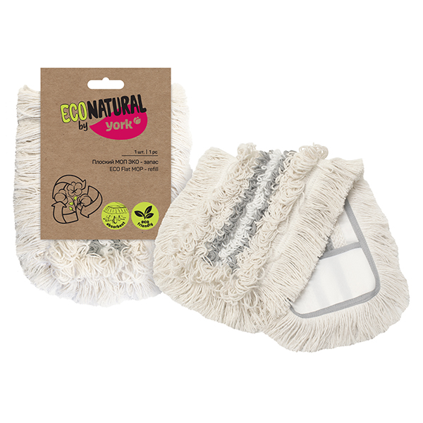 Насадка к швабре YORK ECO NATURAL МОП 1шт плоский ЭКО - запас 24