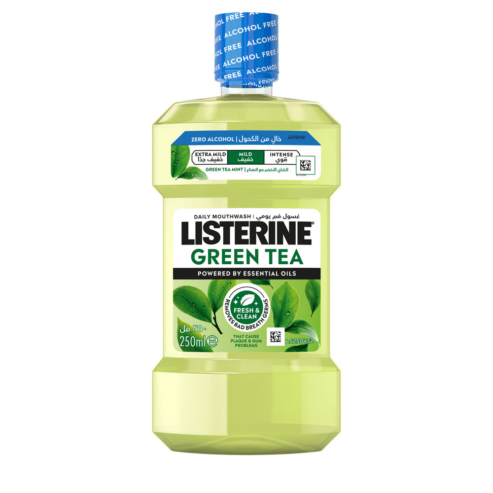Ополаскиватель для полости рта Listerine 250мл ЗЕЛЕНЫЙ ЧАЙ Мягкий вкус
