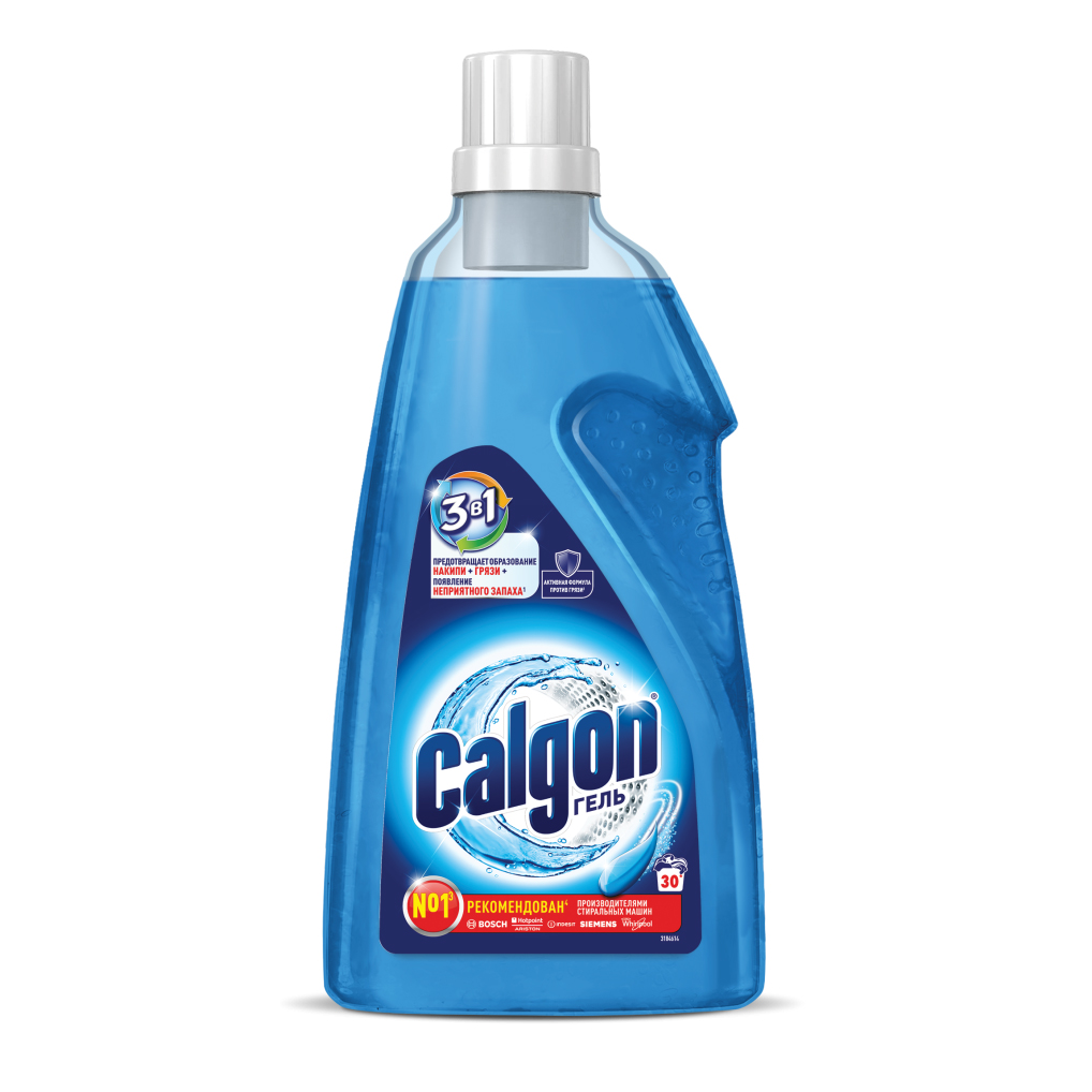 Средство CALGON 1500мл для смягчения воды и предотвращения образования известкового налета 3в1 гель
