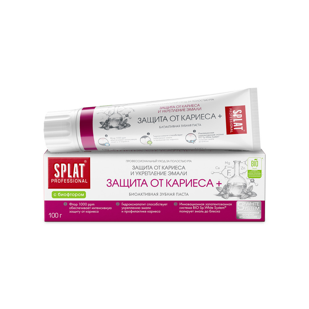 Зубная паста SPLAT Professional 100г защита от кариеса+