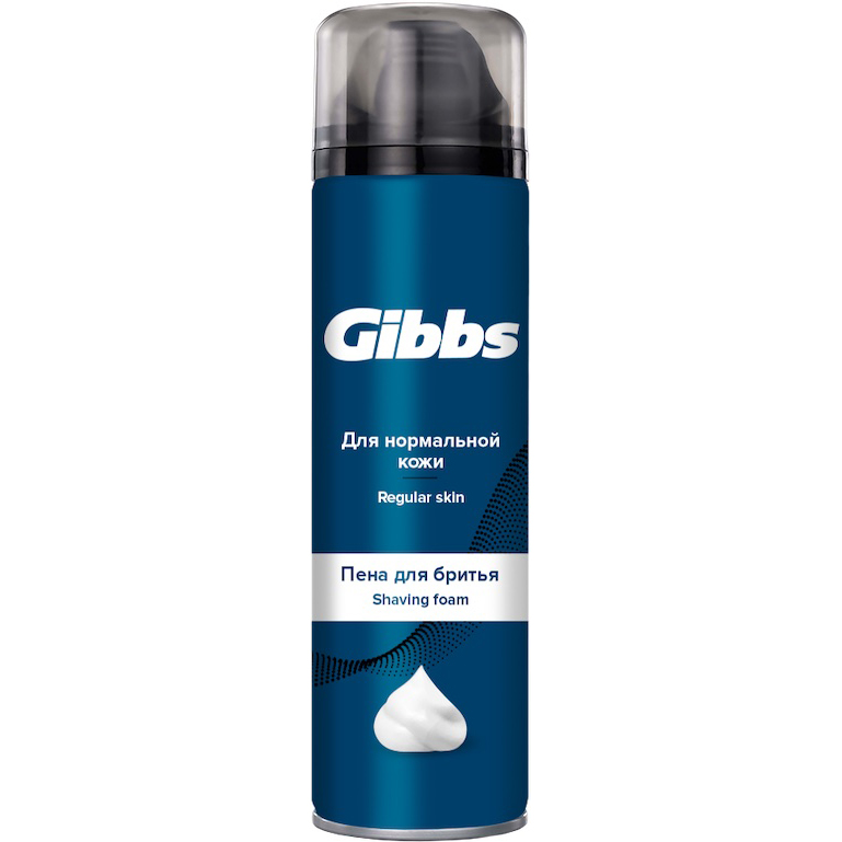 Пена для бритья GIBBS 200мл Regular