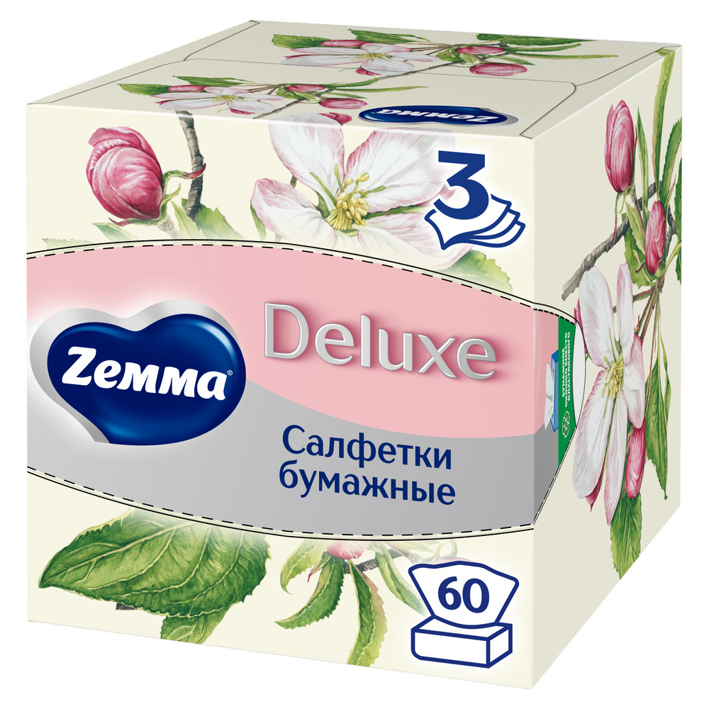 Бумажные салфетки ZEMMA Deluxe 60шт 3сл Aroma Collection  18