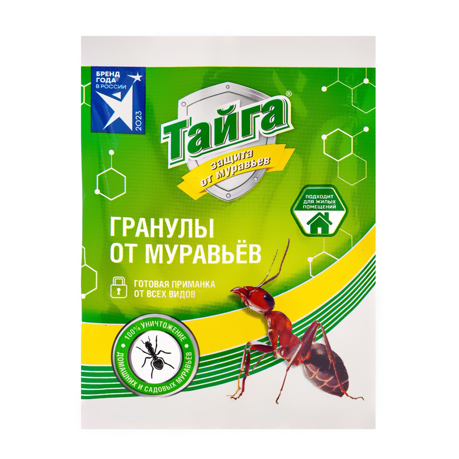 Средство от насекомых ТАЙГА 10г Гранулы от муравьев