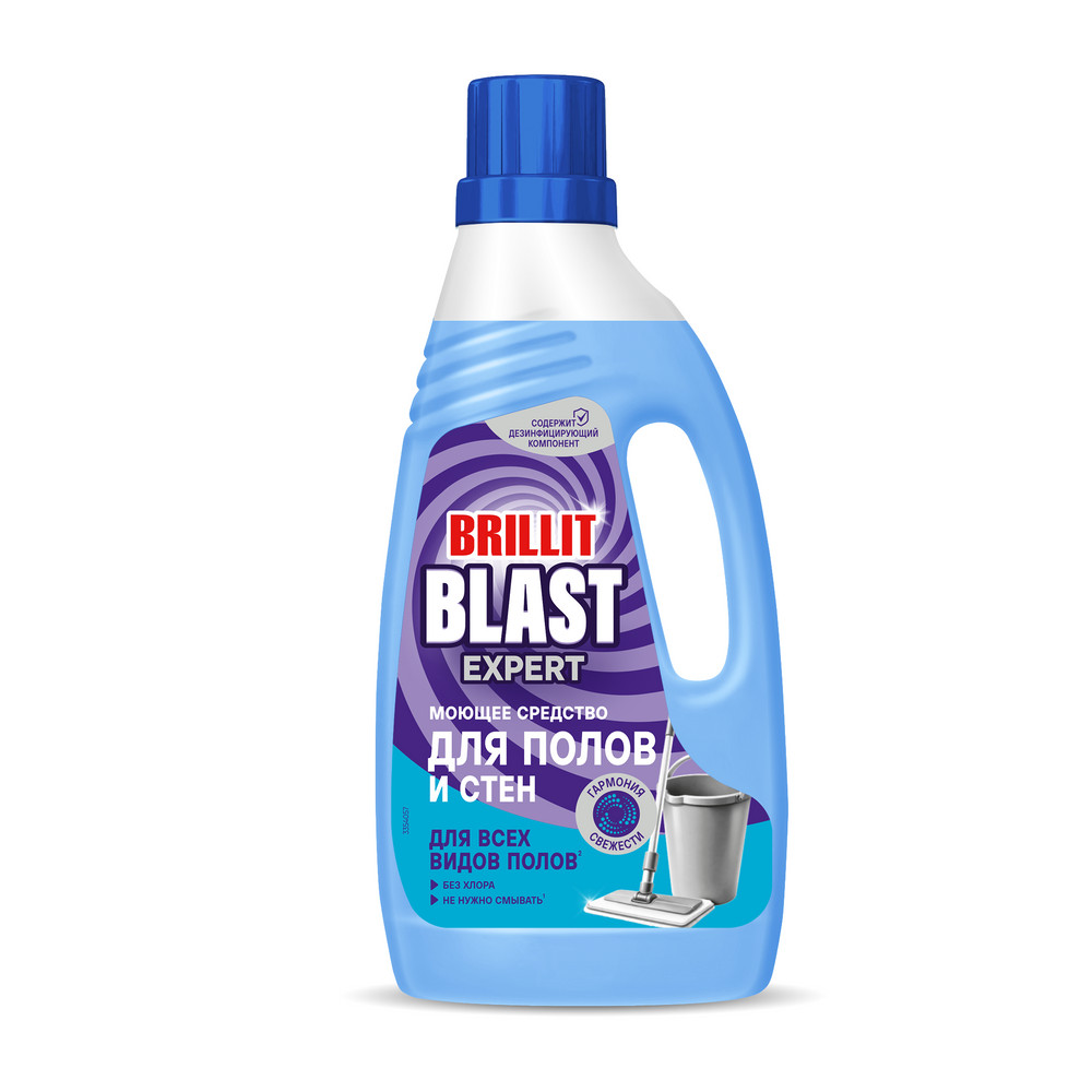 Моющее средство Brillit Blast 1000мл для полов и стен Гармония свежести