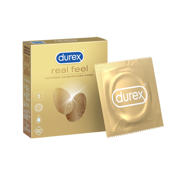 Презервативы Durex Real Feel №3 из синтетического латекса