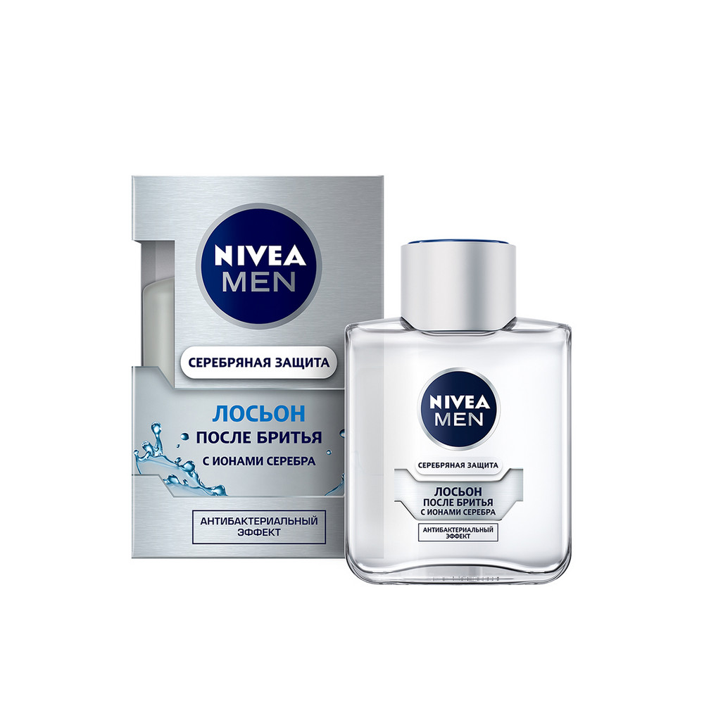 Лосьон после бритья  NIVEA MEN 100мл Cеребряная защита антибактериальный 12