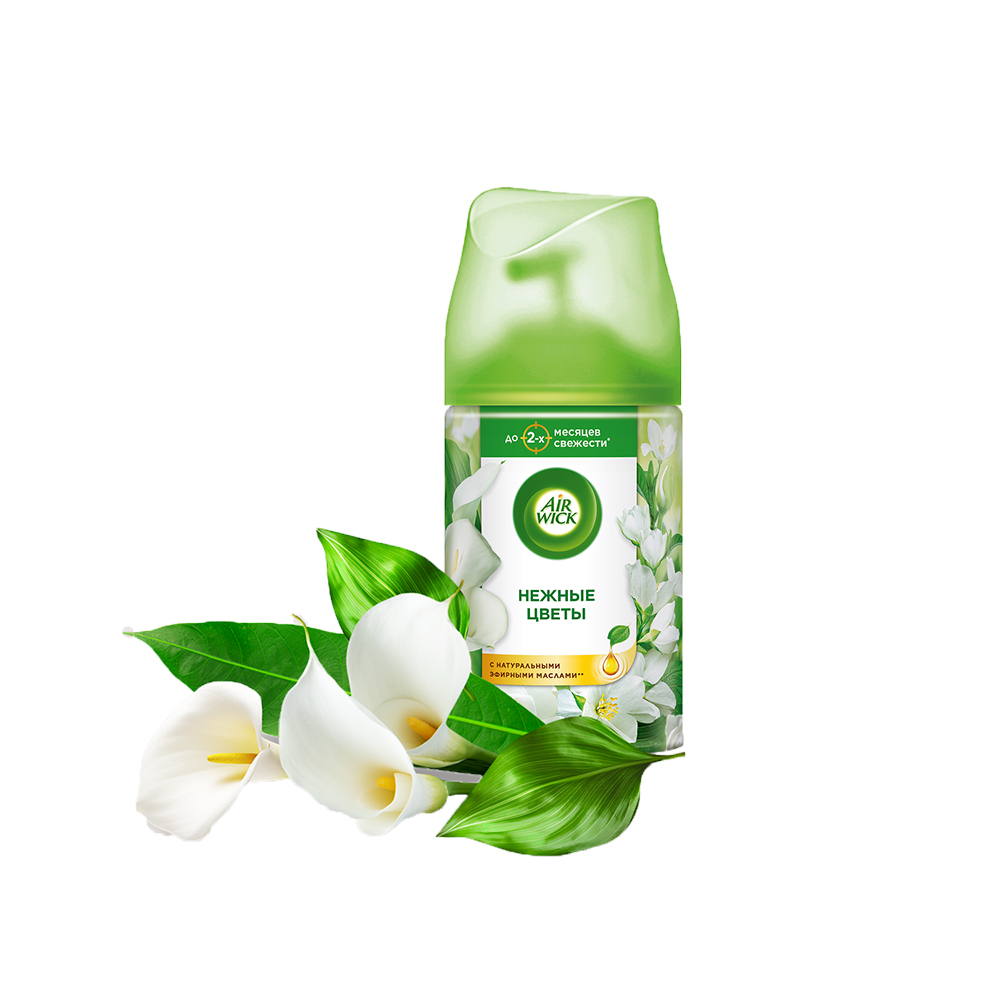Освежитель воздуха Air Wick Freshmatic 250мл Нежные цветы сменный баллон