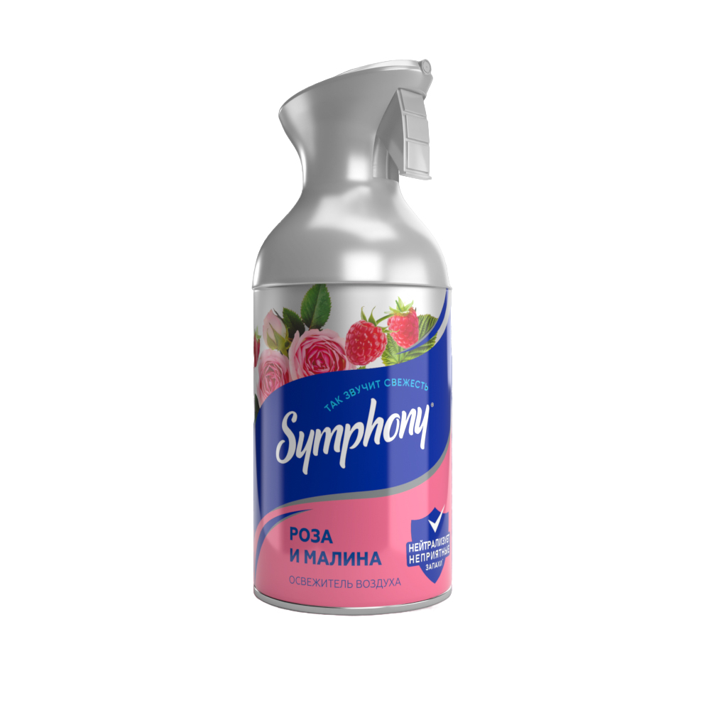 Освежитель воздуха SYMPHONY 250мл Роза и малина (с триггером)