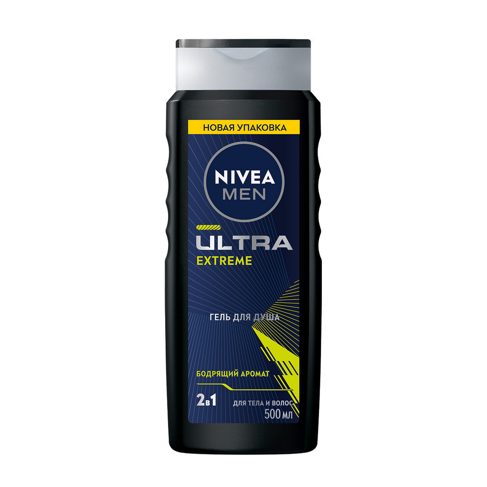 Гeль для душа NIVEA MEN 500мл Ultra Extreme