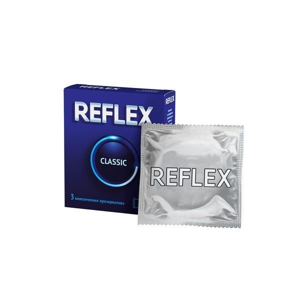 Презервативы Reflex Classic №3 из натурального латекса в смазке