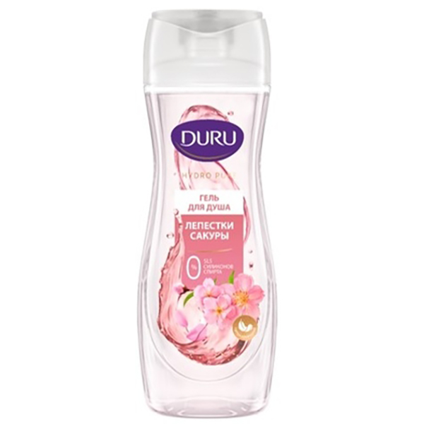 Гель для душа DURU 250мл HYDRO PURE Лепестки сакуры