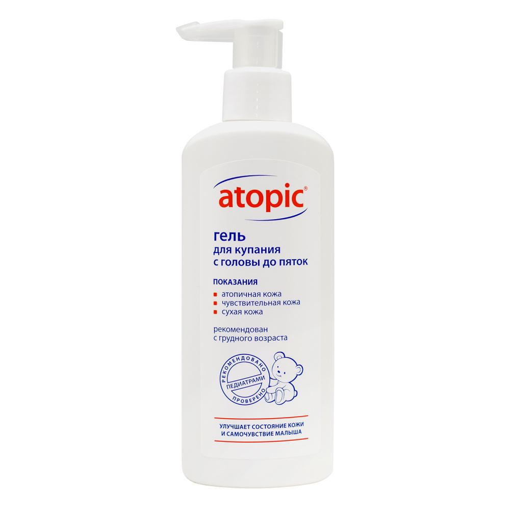Гель для купания Atopic 250мл с головы до пяток
