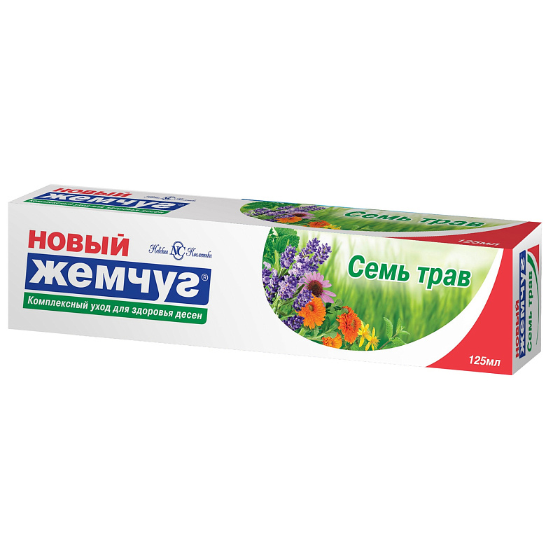 Зубная паста НОВЫЙ ЖЕМЧУГ 100мл 7 Трав