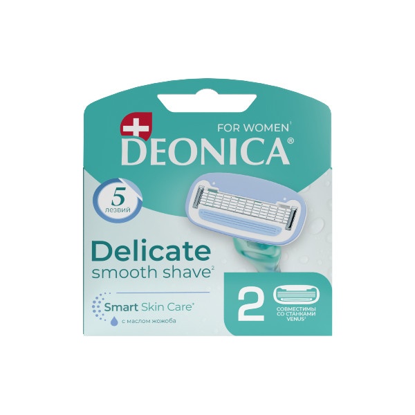 Сменные кассеты DEONICA 5 FOR WOMEN 2шт