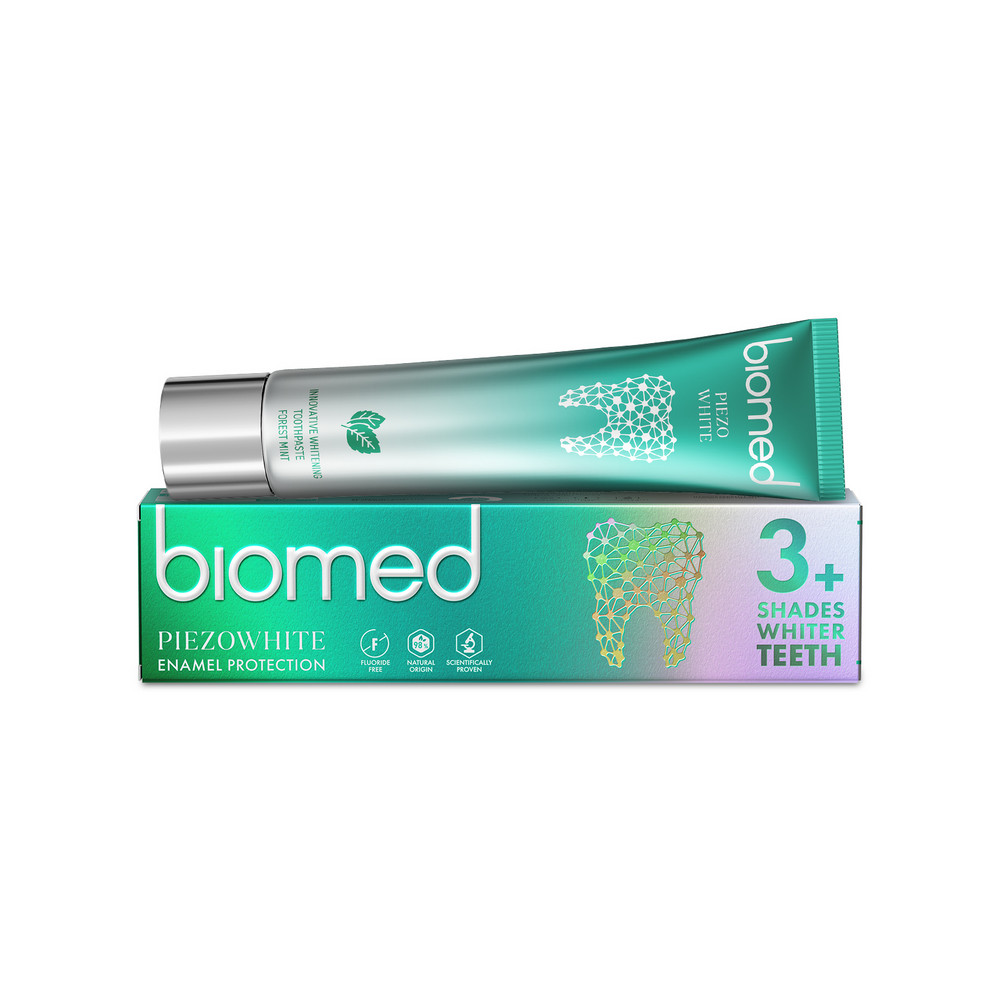Зубная паста BIOMED 65г Пьезовайт Лесная мята инновационная отбеливающая