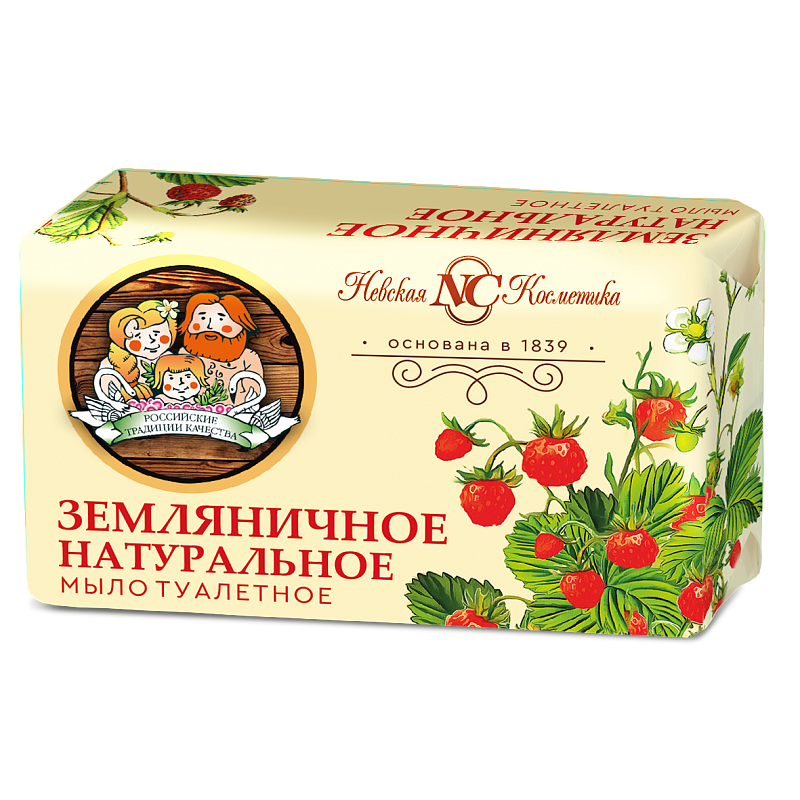 Мыло туалетное Невская косметика 180г Земляничное 36