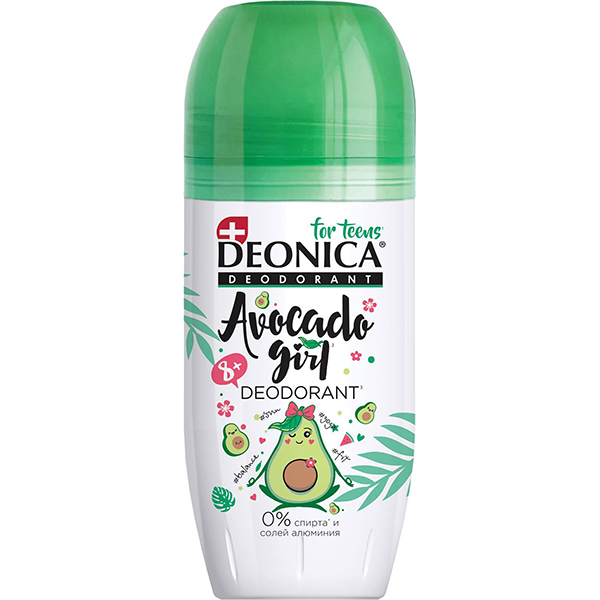 Дезодорант для тела DEONICA FOR TEENS 50мл Avocado Girl ролик