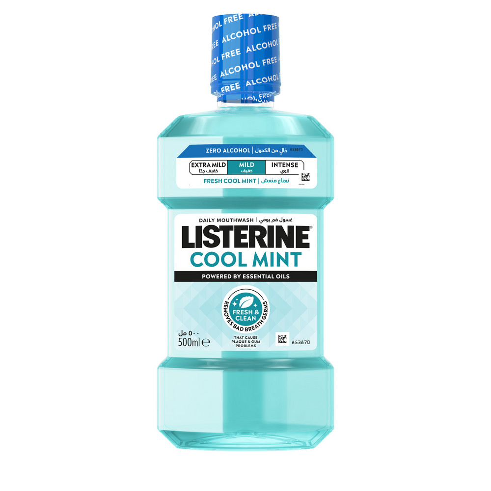 Ополаскиватель для полости рта LISTERINE 500мл Свежая Мята Мягкий вкус