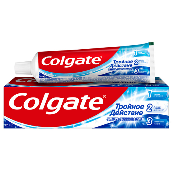 Зубная паста COLGATE Тройное Действ Экстра Отбел 100 мл