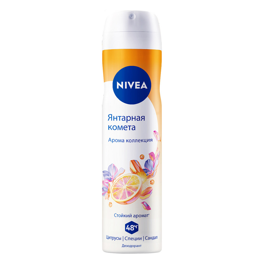 Дезодорант для тела NIVEA 150мл спрей Янтарная комета