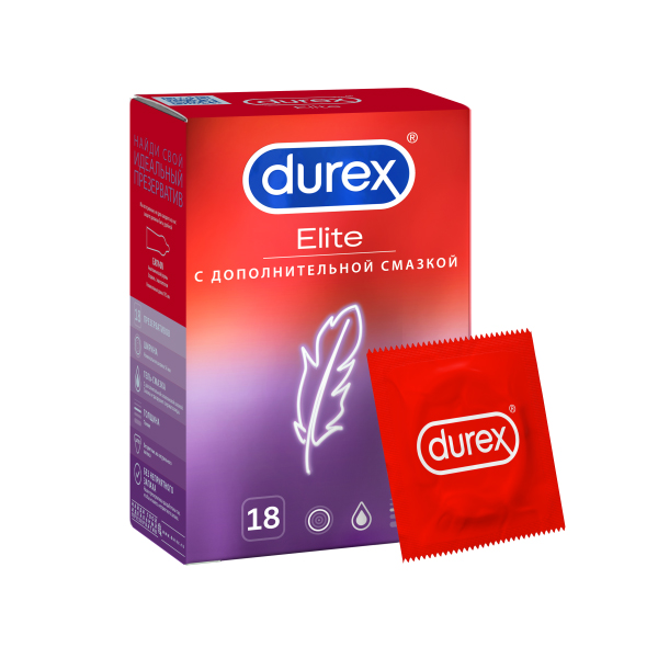 Презервативы Durex Elite №18 из натурального латекса
