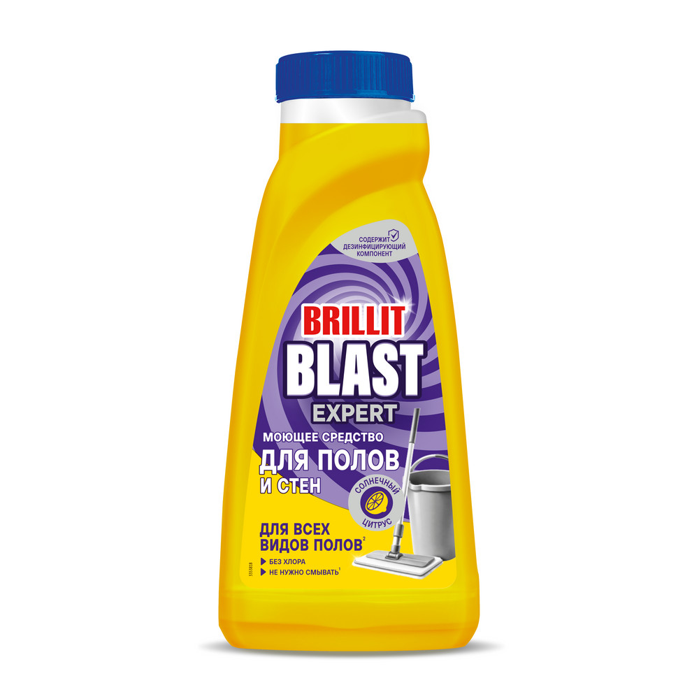 Средство моющее для полов и стен Brillit Blast 450мл Солнечный цитрус