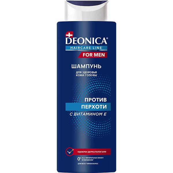 Шампунь для волос DEONICA FOR MEN 380мл Против перхоти