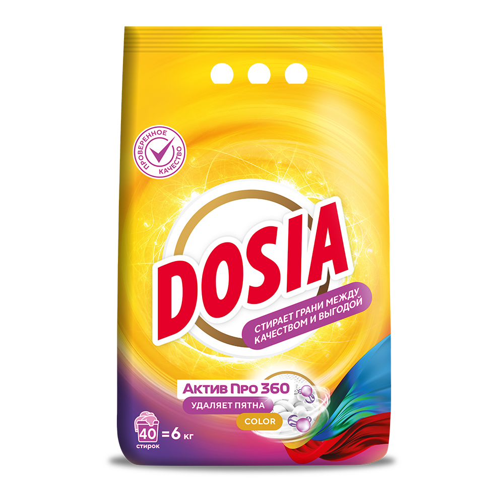 Порошок для стирки DOSIA Optima 6000г Color