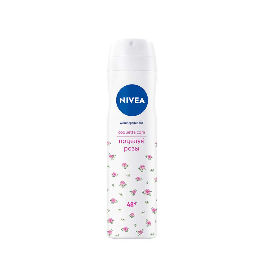 Дезодорант для тела NIVEA 150мл спрей Coquette core Поцелуй розы