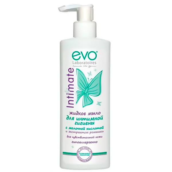Мыло жидкое EVO Intimate 200мл для интимной гигиены чувствительной кожи