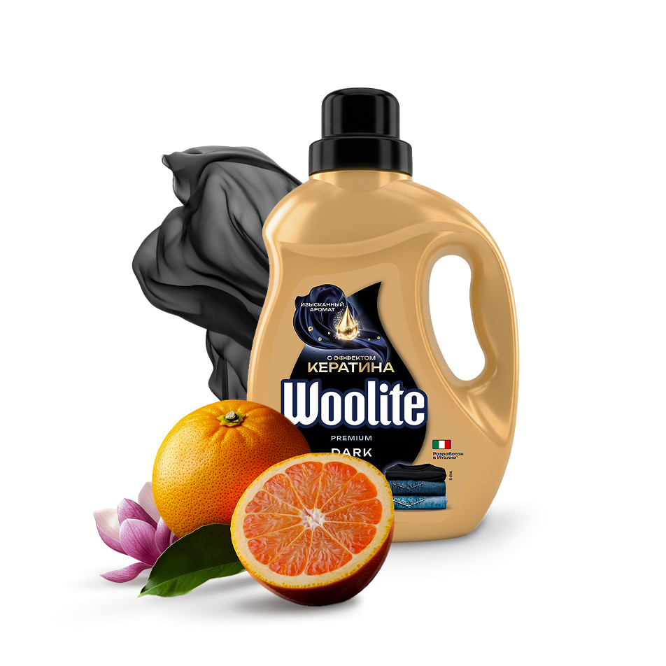 Гель для стирки WOOLITE Premium 3000мл Dark