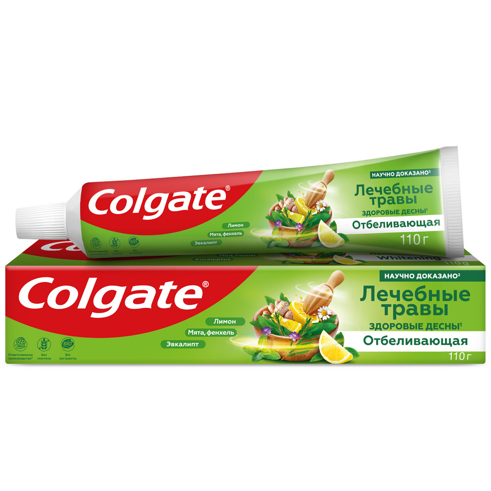 Зубная паста COLGATE 75мл Лечебные травы отбеливающая