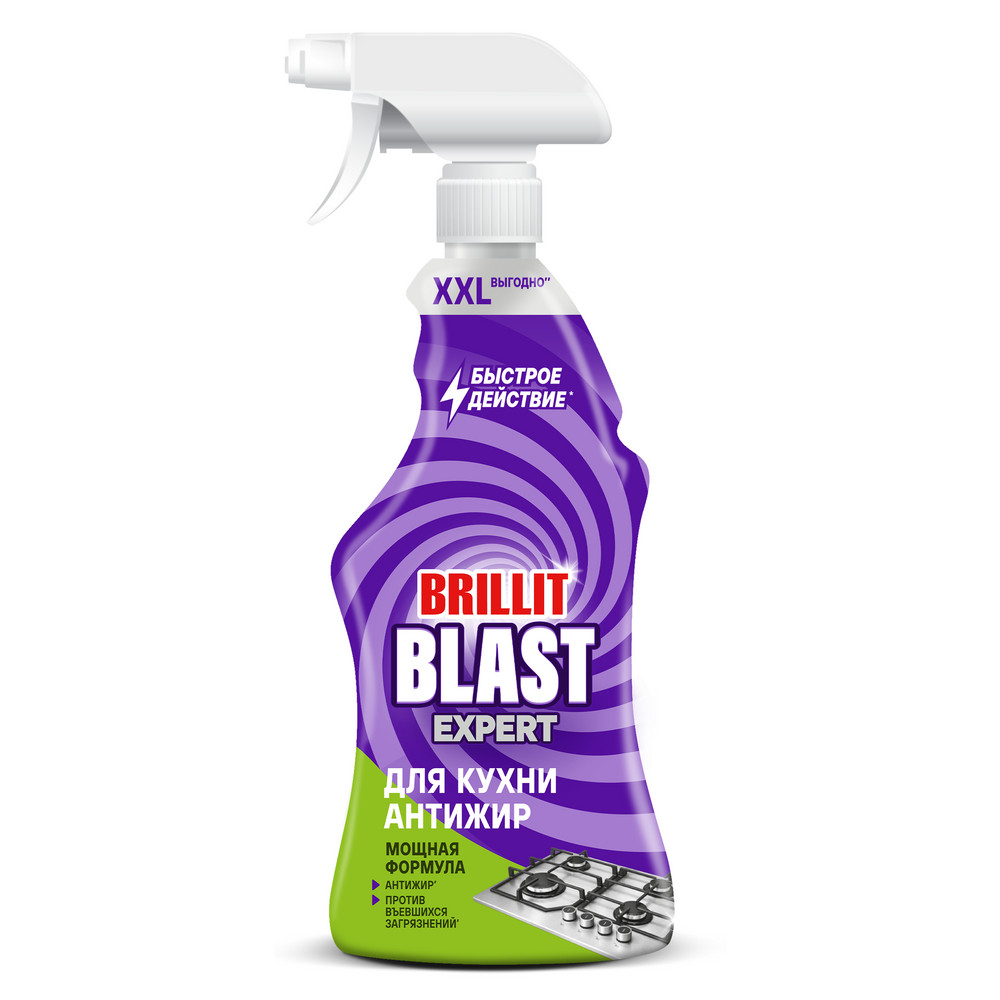 Чистящее средство Brillit Blast 750мл для кухни Антижир