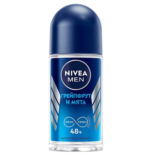 Дезодорант для тела NIVEA MEN 50мл антиперспирант шариковый Грейпфрут и мята