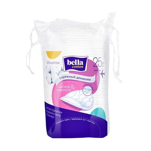 Ватные диски BELLA Cotton 25шт