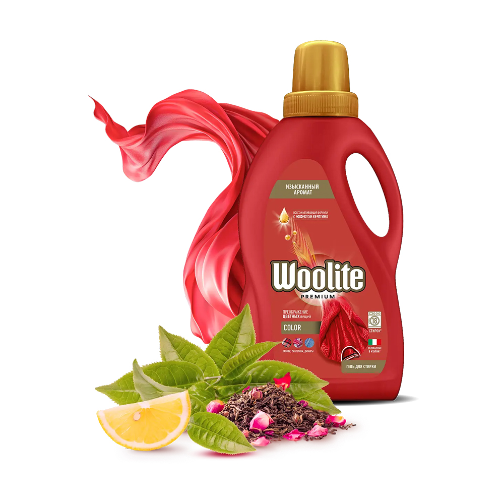 Гель для стирки WOOLITE Premium 900мл Color