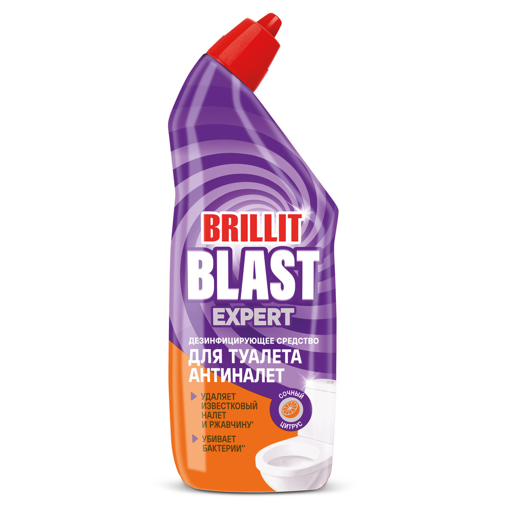 Средство дезинфицирующее Brillit Blast 750мл для туалета Сочный цитрус