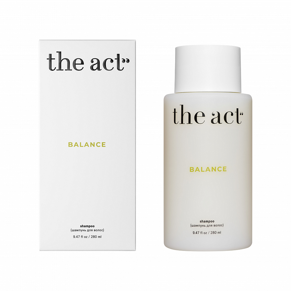 Шампунь для волос THE ACT 280мл Balance ежедневный себорегулирующий