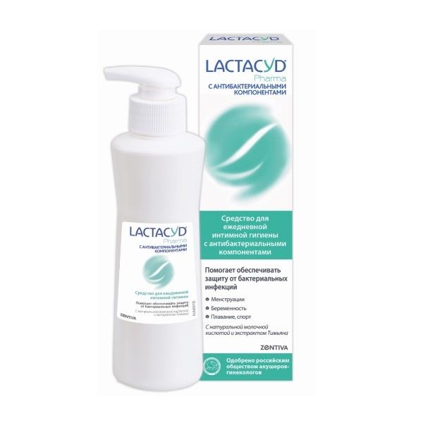 Средство для интимной гигиены LACTACYD 250мл Pharma with Thyme extract для ежед интим гиг Лосьон c экстрактом Тимьяна