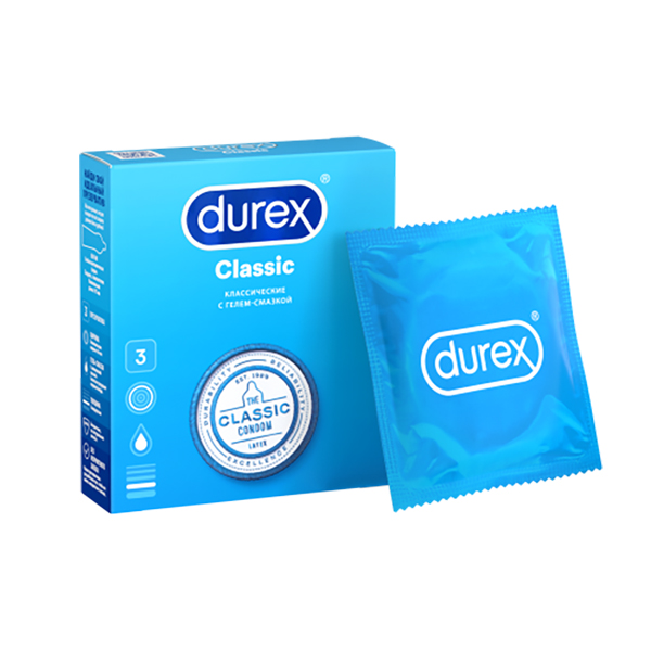 Презервативы Durex Сlassic №3 из натурального латекса